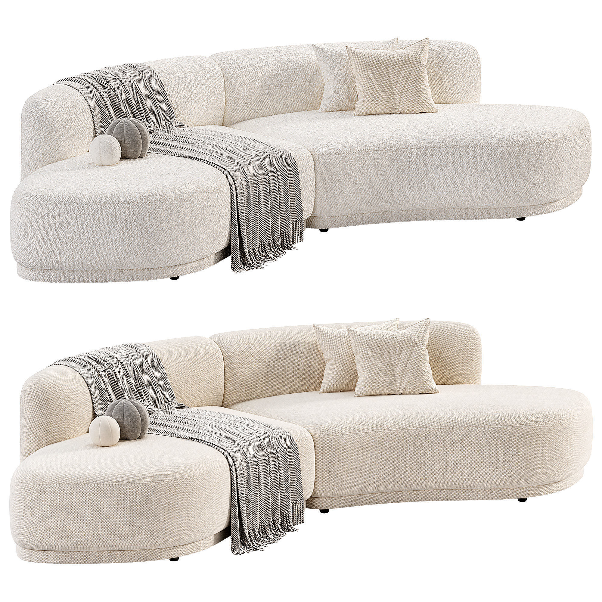 Olivia Sofa By Domkapa Low-poly 3D model_5