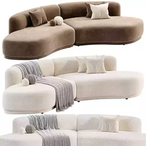 Olivia Sofa By Domkapa Low-poly 3D model
