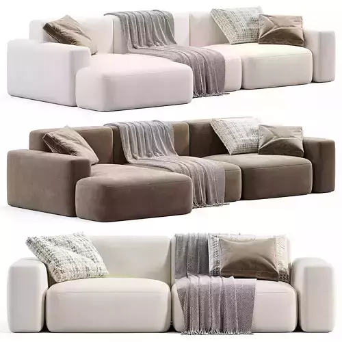 Kermit Sofa By Lavsit Low-poly 3D model