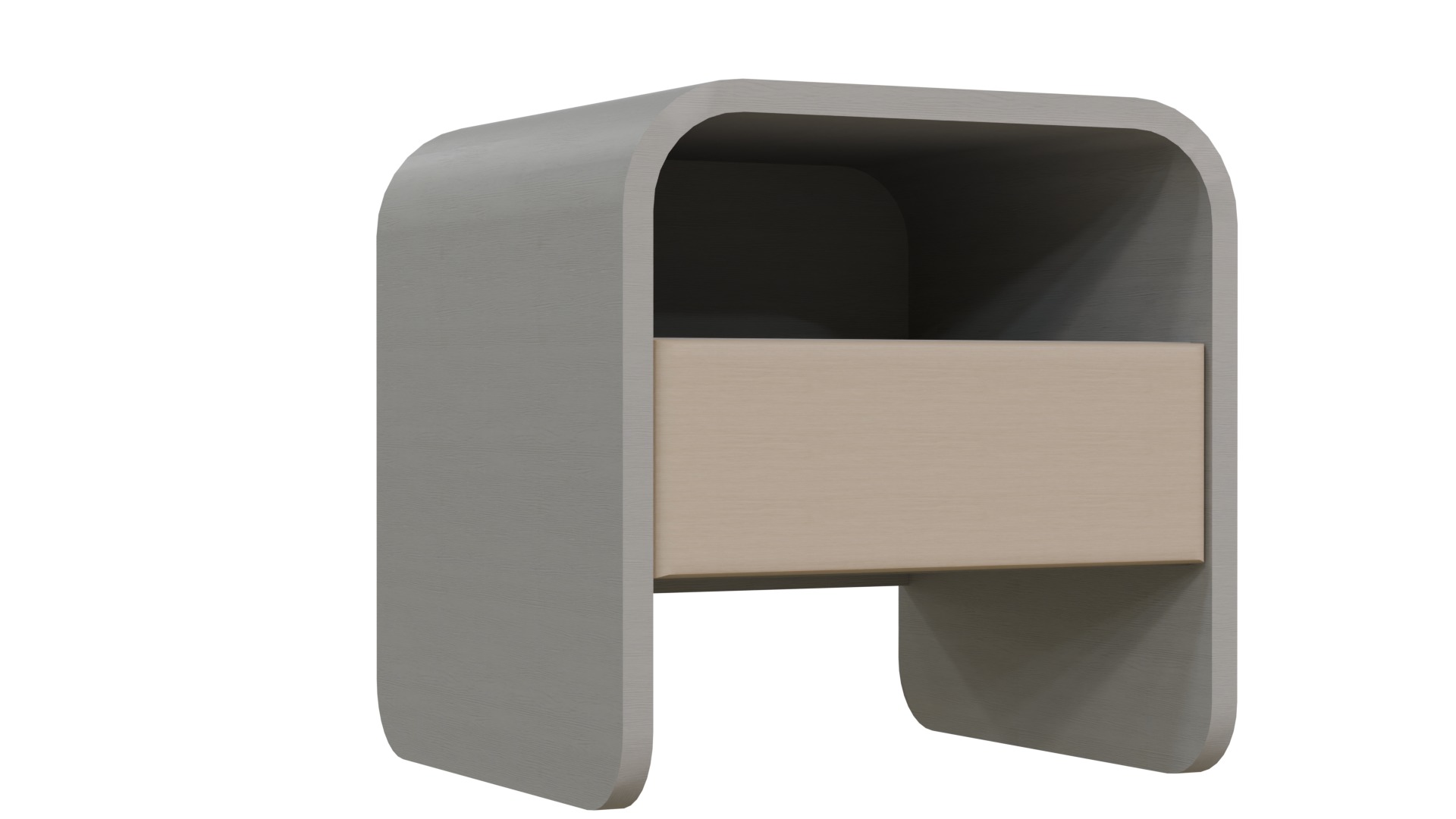 Nightstand - Sleek and Modern Design Low-poly 3D model_2
