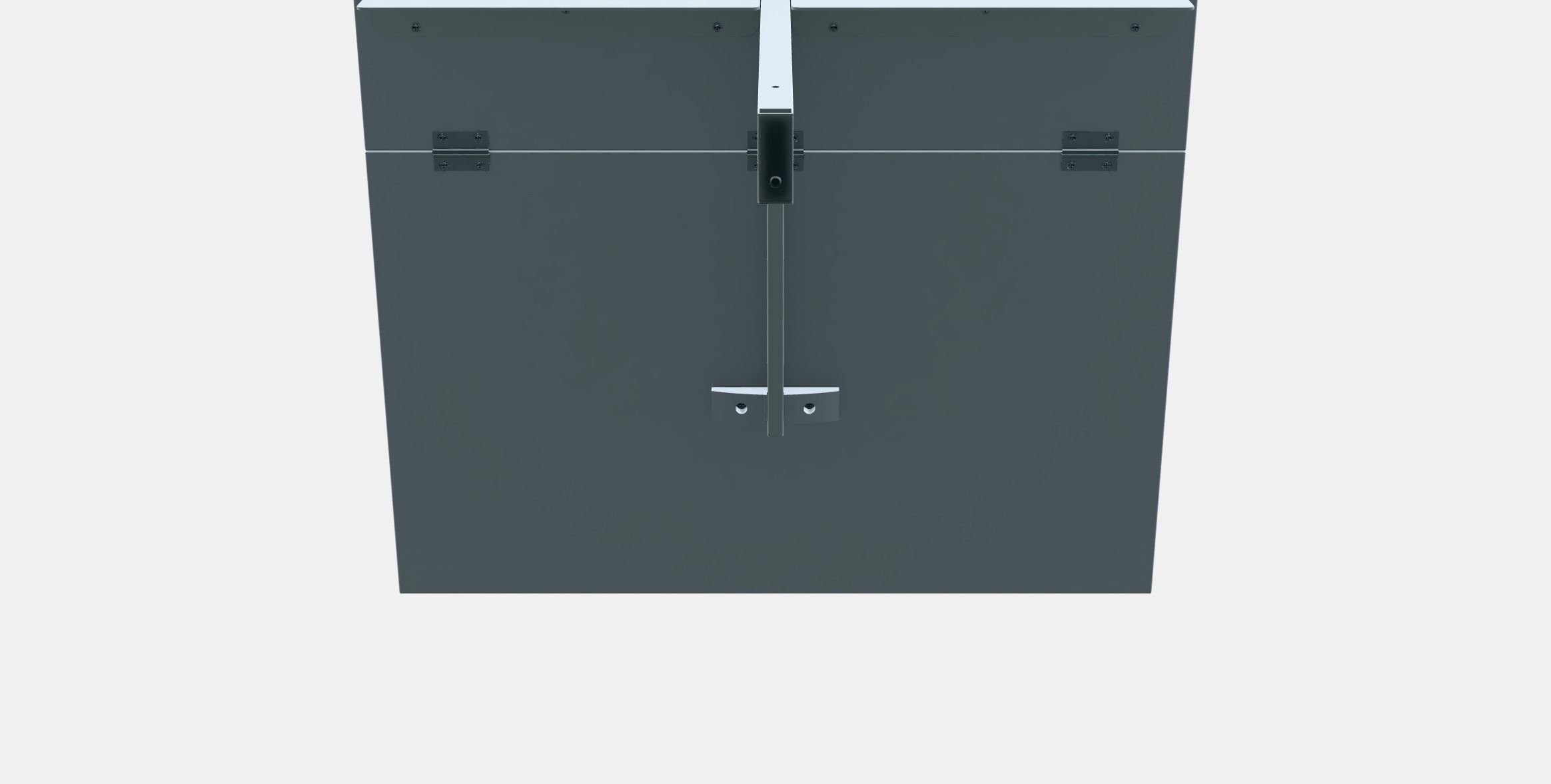 NORBERG Wall-mounted drop-leaf table Low-poly 3D model_7