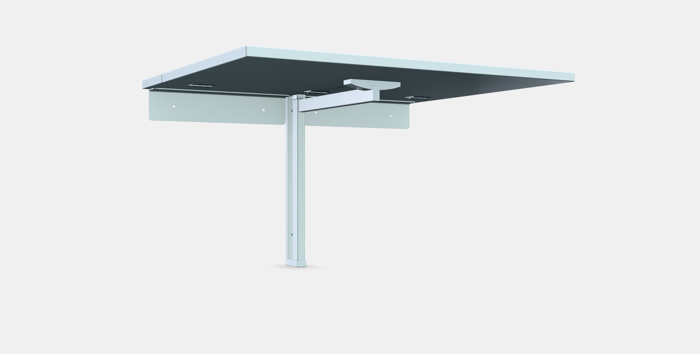 NORBERG Wall-mounted drop-leaf table Low-poly 3D model_8