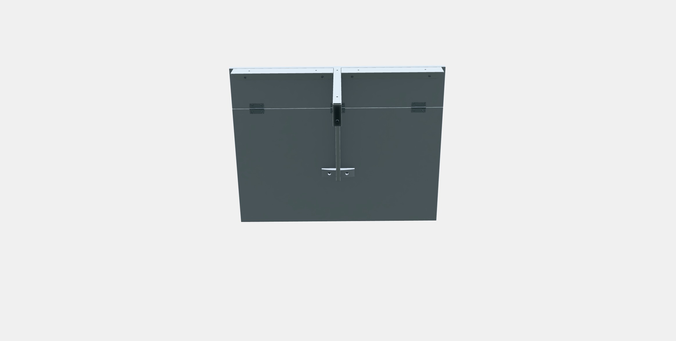 NORBERG Wall-mounted drop-leaf table Low-poly 3D model_6