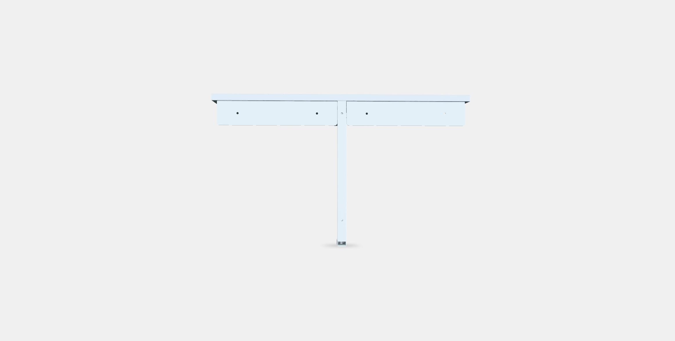 NORBERG Wall-mounted drop-leaf table Low-poly 3D model_12