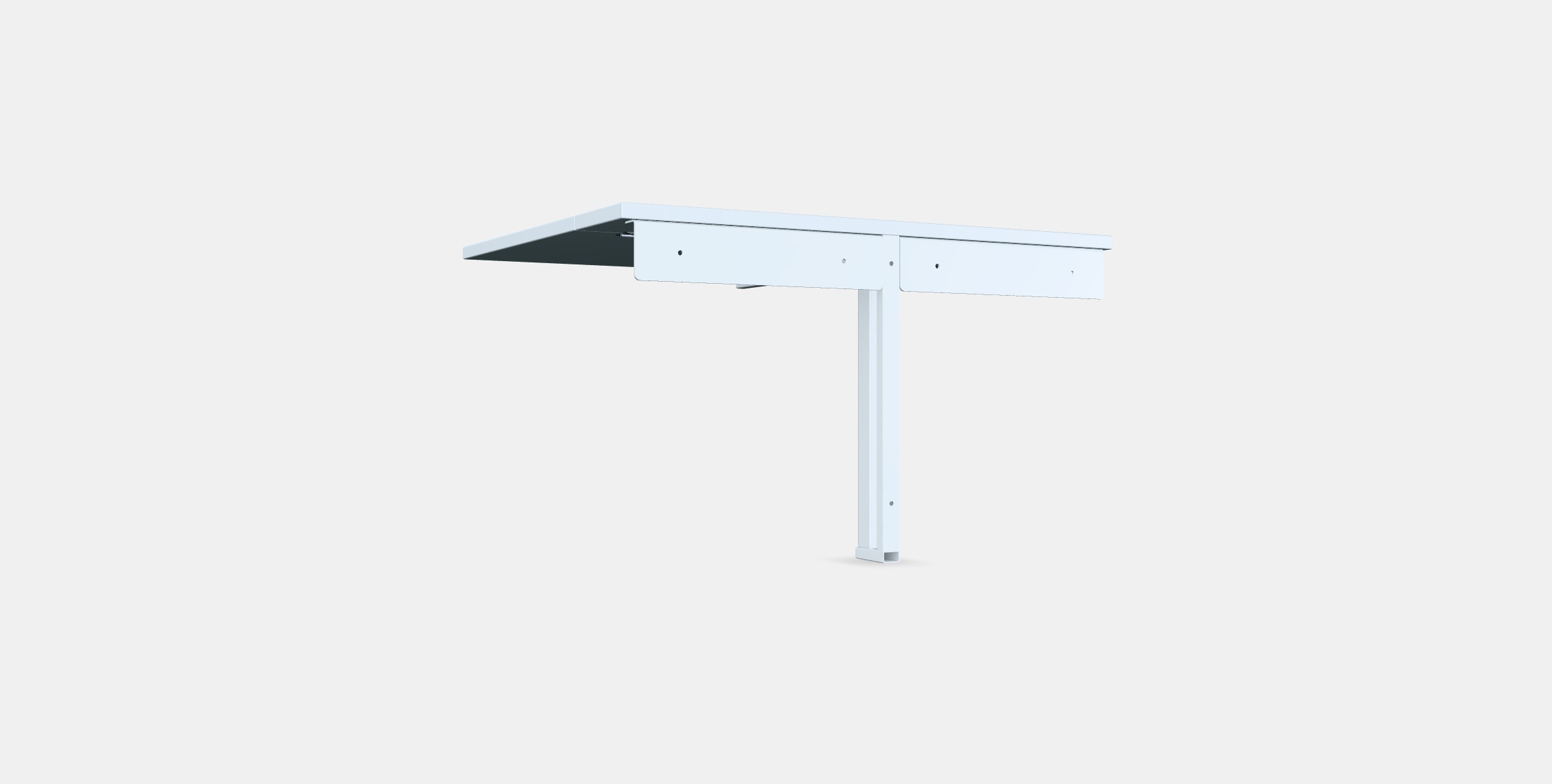 NORBERG Wall-mounted drop-leaf table Low-poly 3D model_15
