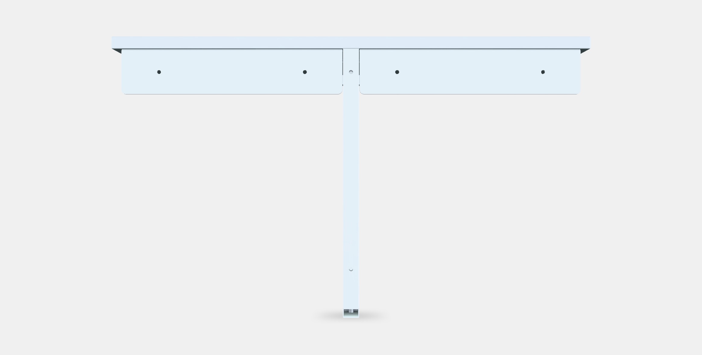 NORBERG Wall-mounted drop-leaf table Low-poly 3D model_14