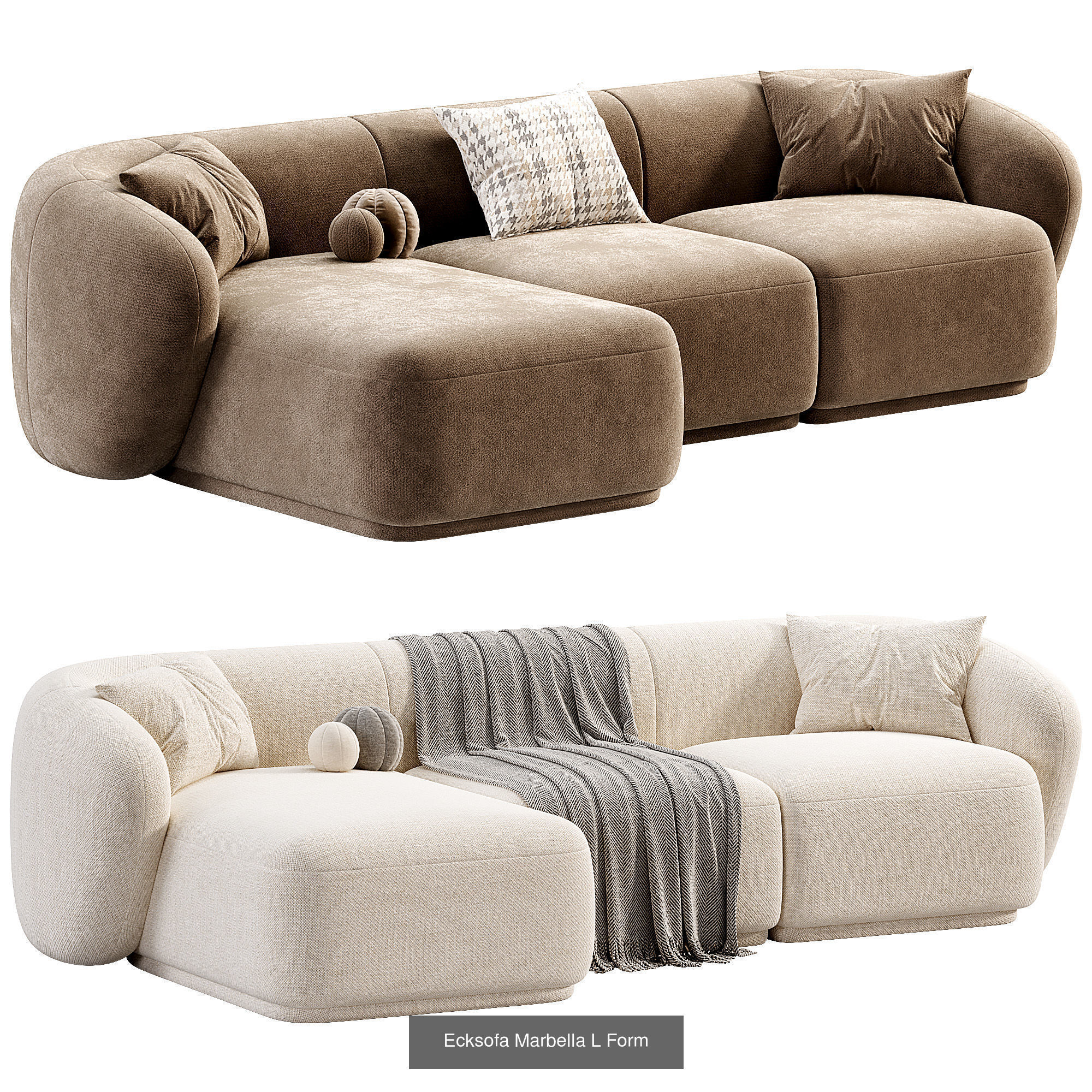 Sofa Collection 10 Items 3D Model _8