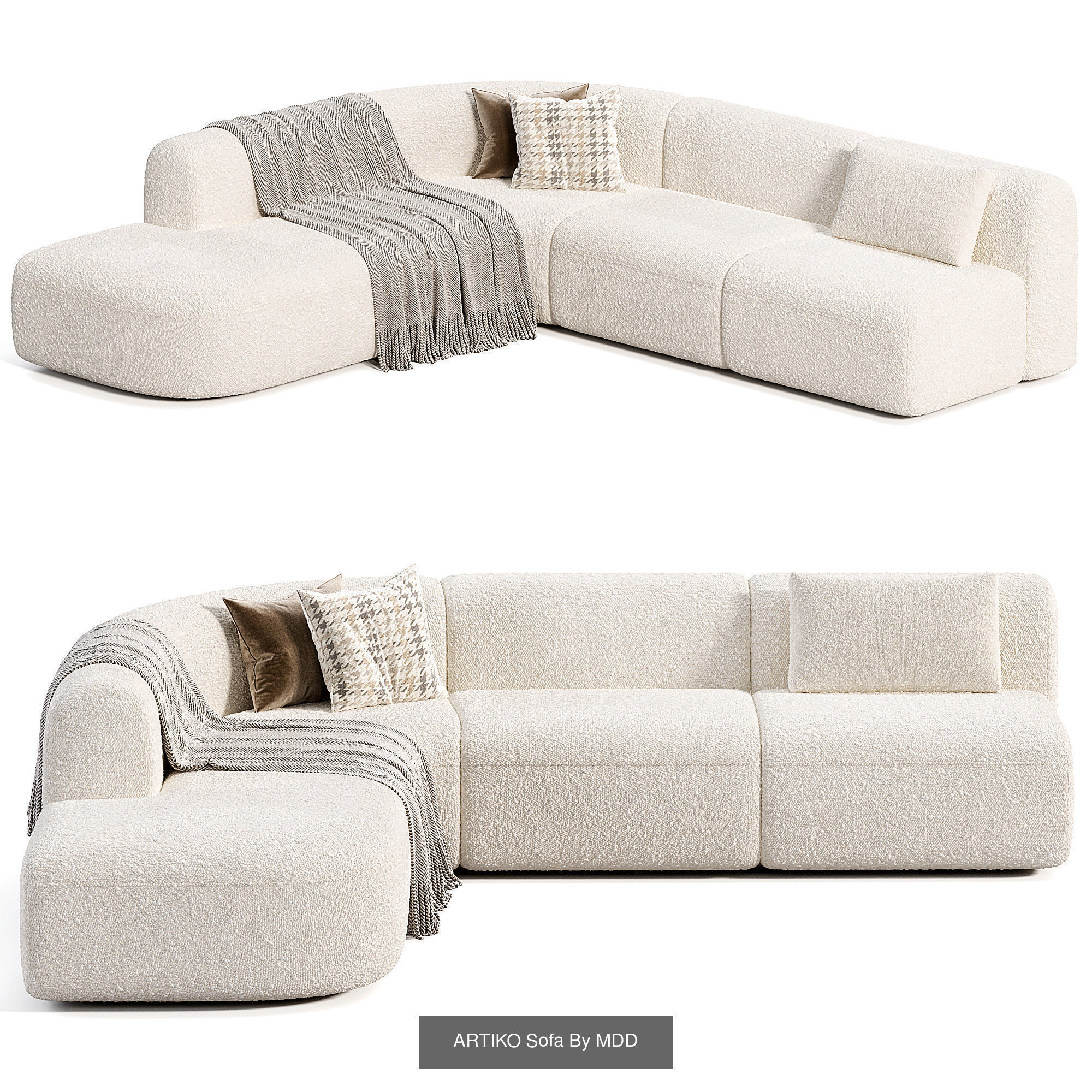 Sofa Collection 10 Items 3D Model _4