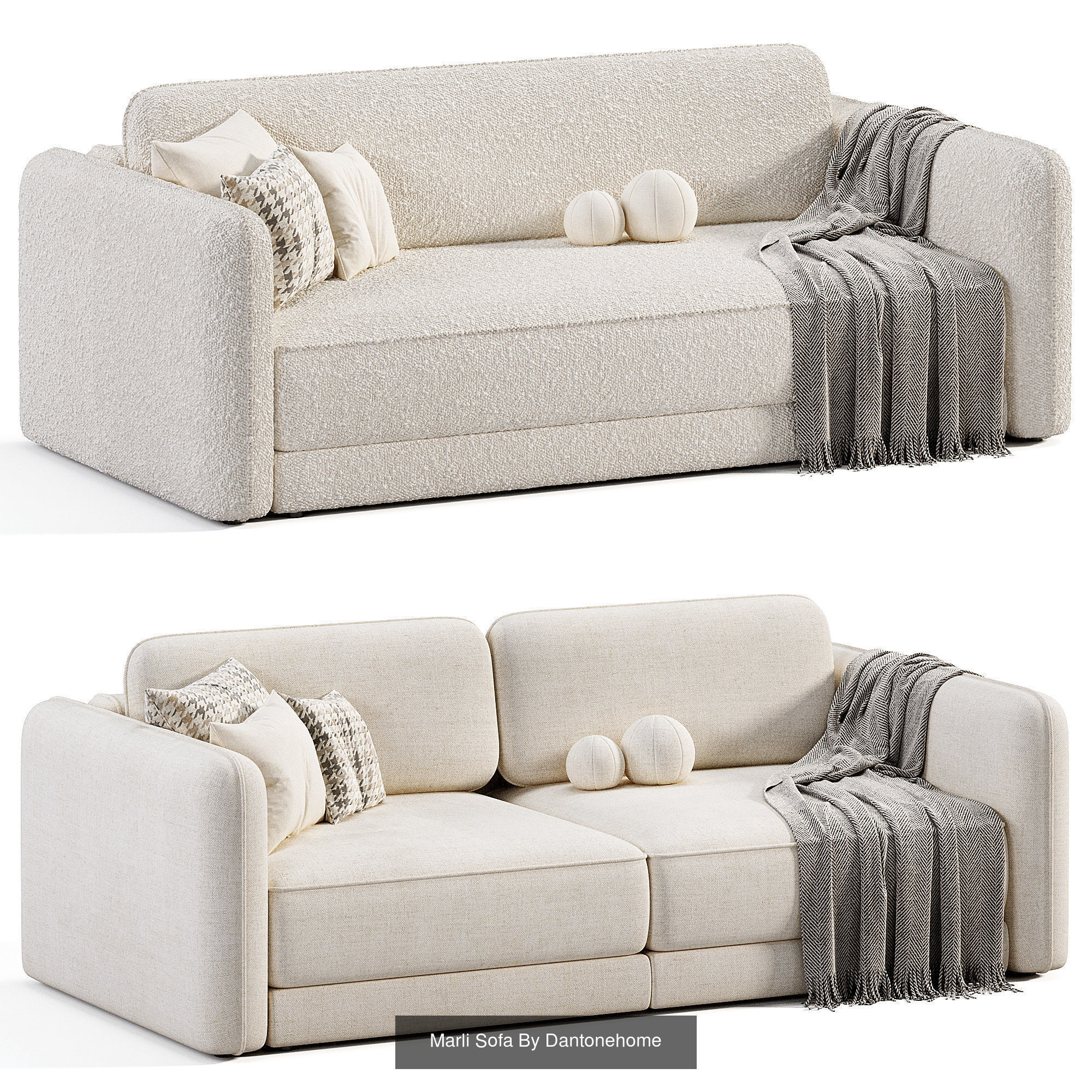 Sofa Collection 10 Items 3D Model _1