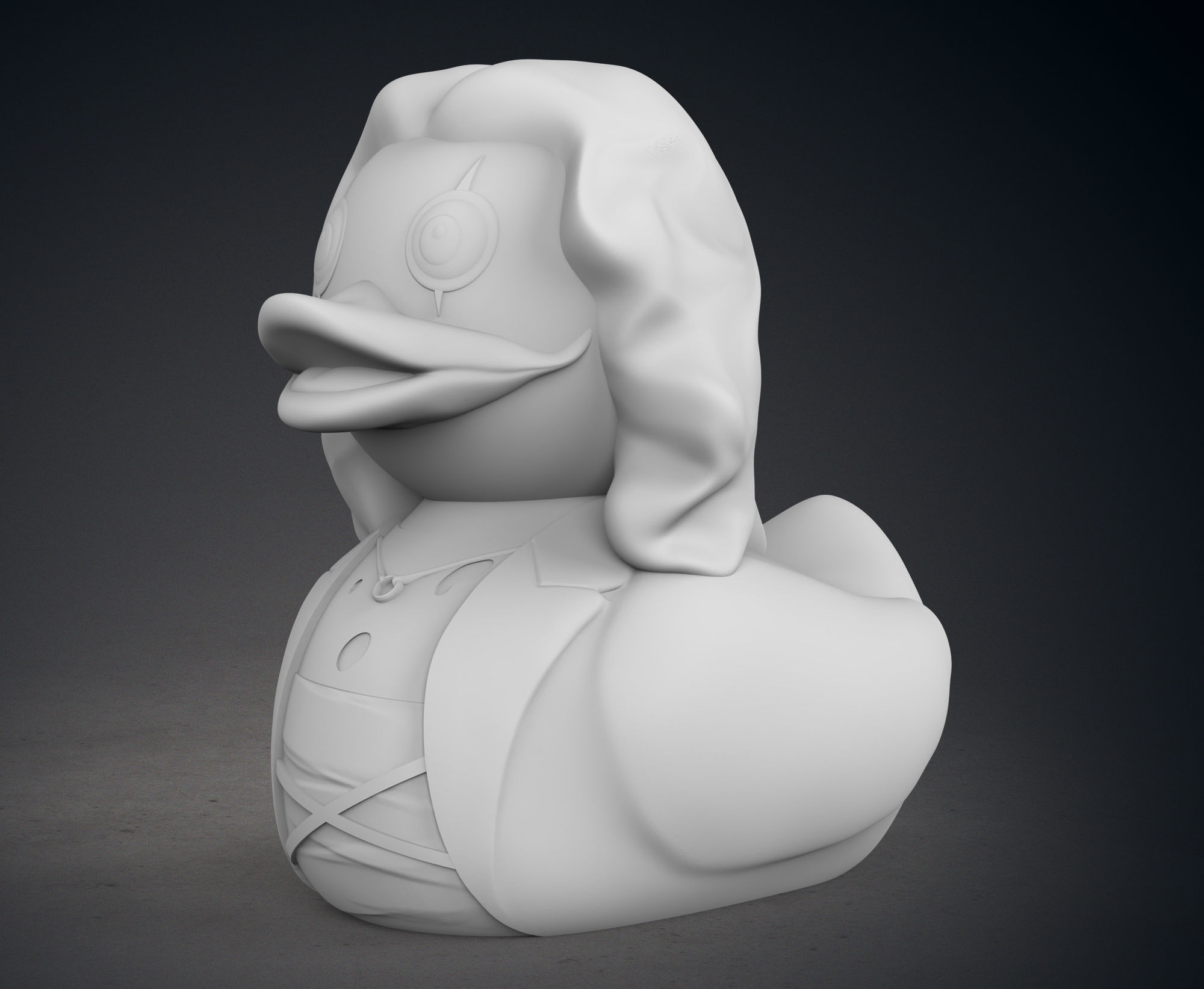 Cute Eric Draven in The Crow Ruber Duck 3D print model_3