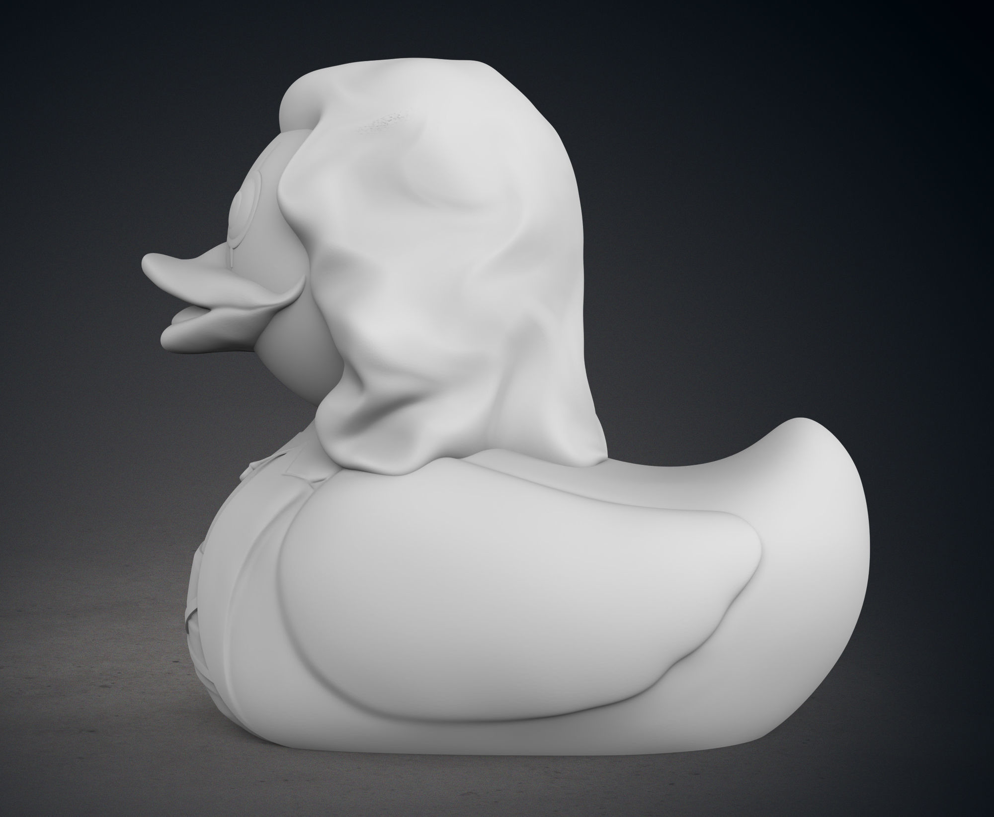 Cute Eric Draven in The Crow Ruber Duck 3D print model_4