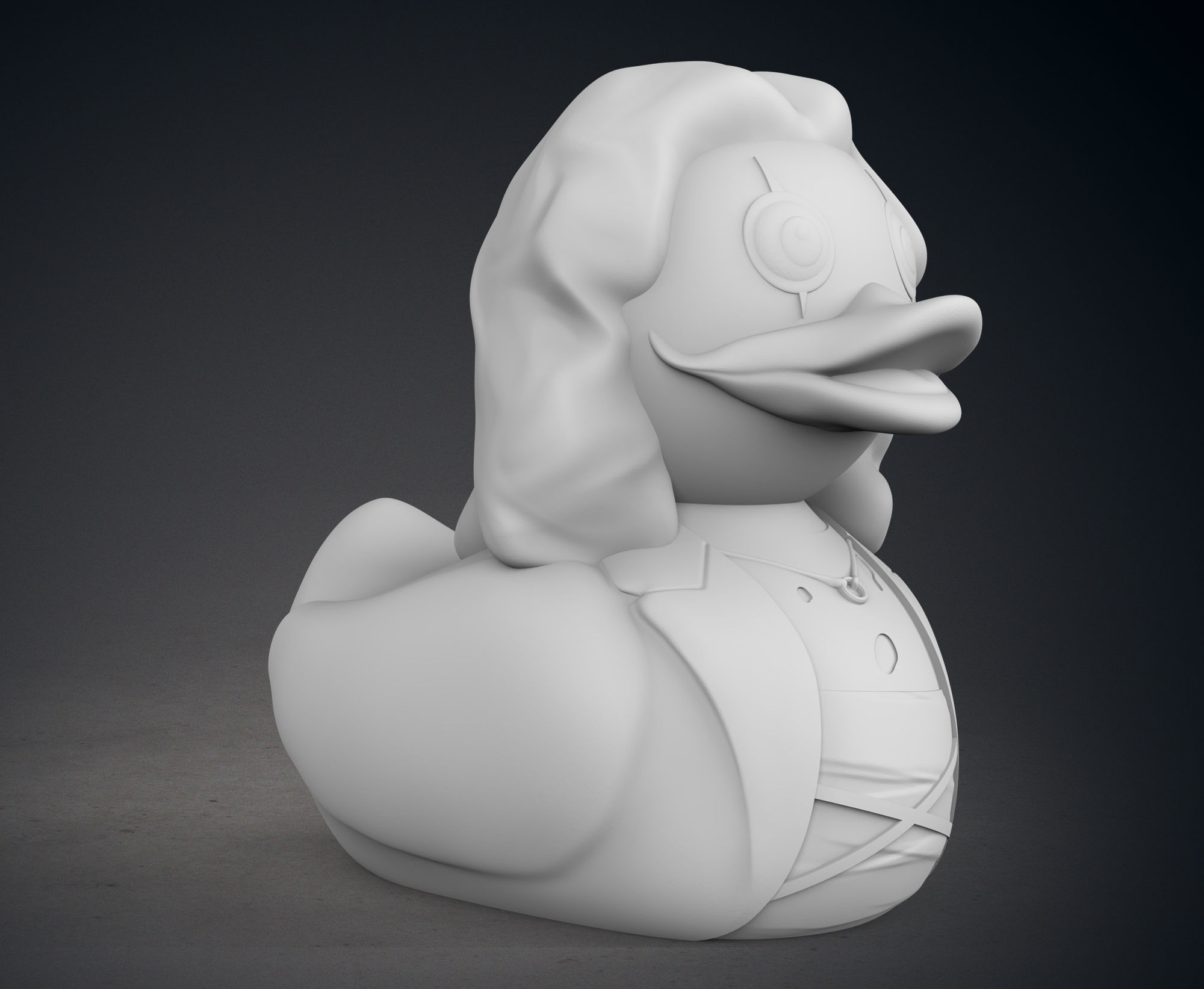 Cute Eric Draven in The Crow Ruber Duck 3D print model_9