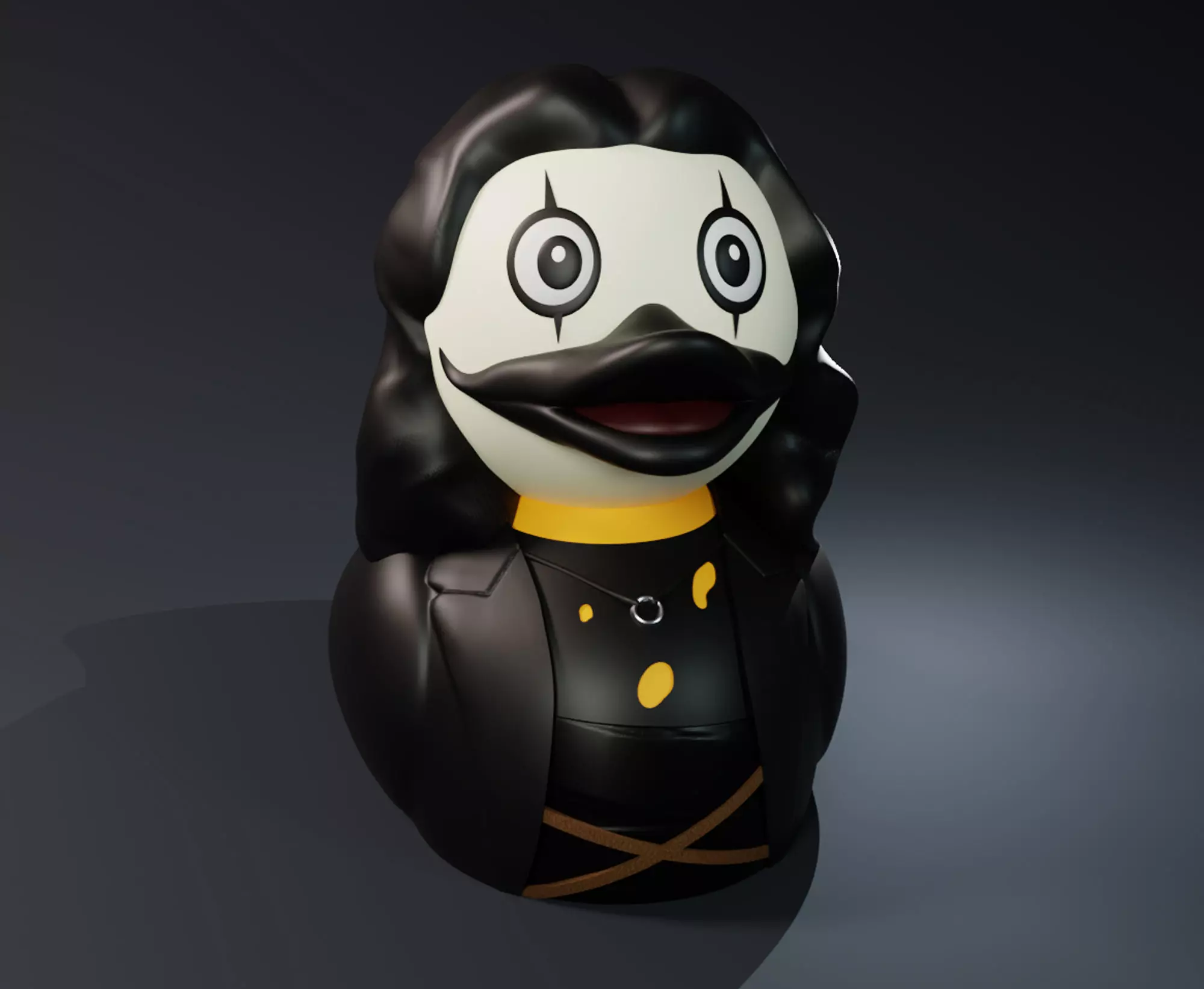 Cute Eric Draven in The Crow Ruber Duck 3D print model_0