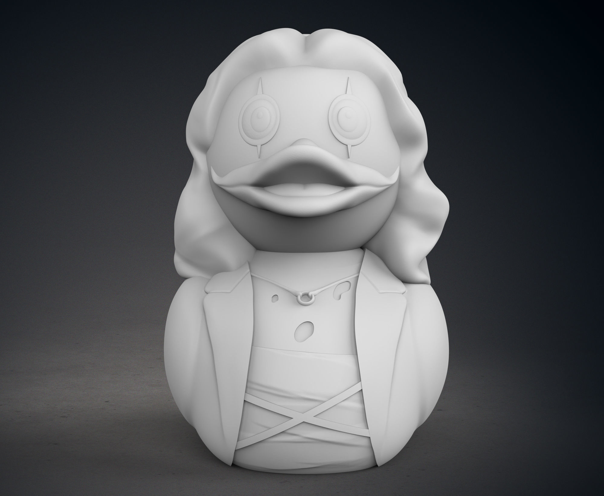 Cute Eric Draven in The Crow Ruber Duck 3D print model_2