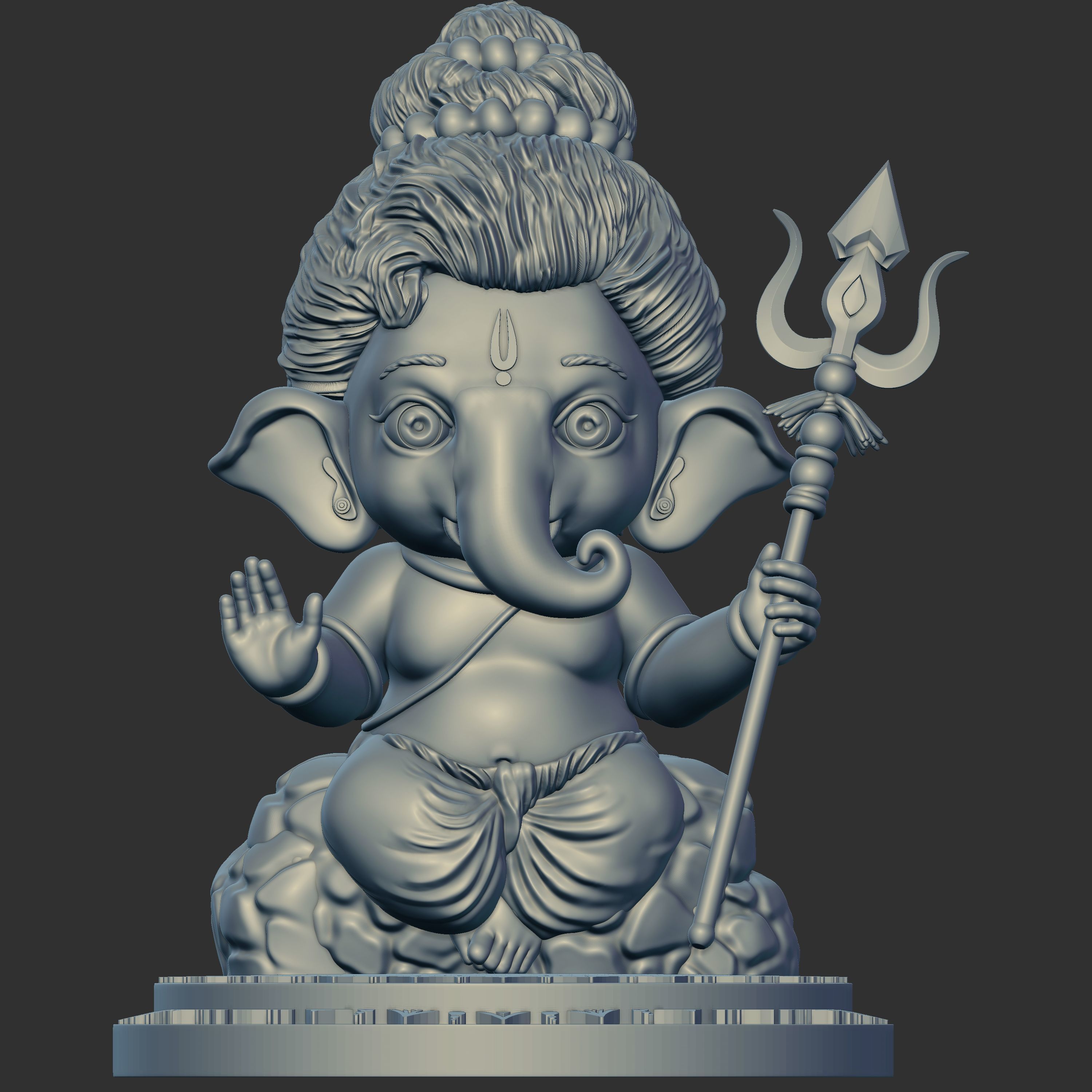cute vinayagar printables model 3D print model_4