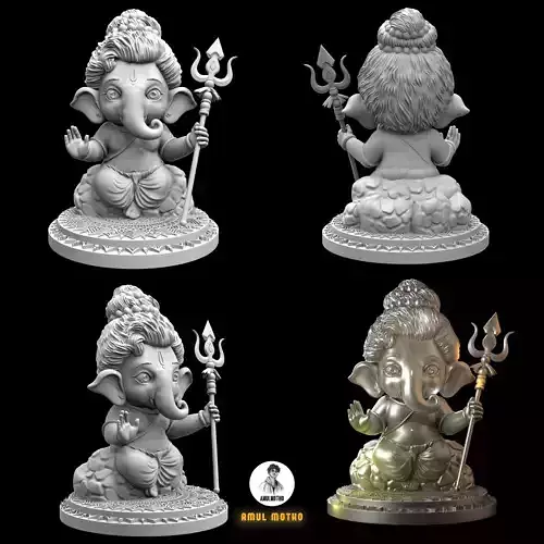 cute vinayagar printables model