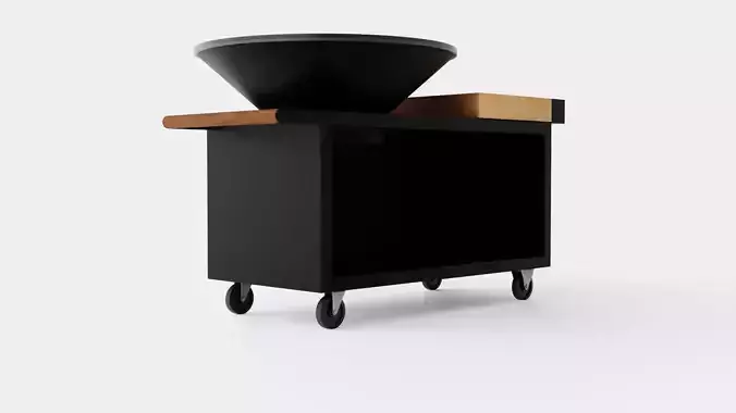 Island Black Pro Cooking Unit