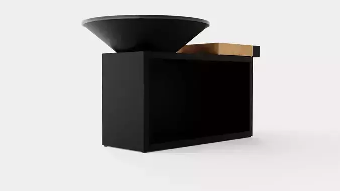 Island Black 100 TW Cooking Unit