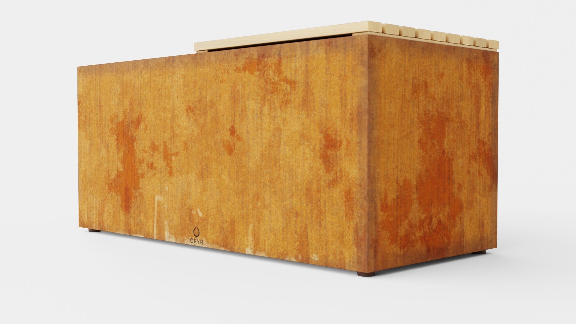 Herb Garden Bench Low-poly 3D model_3