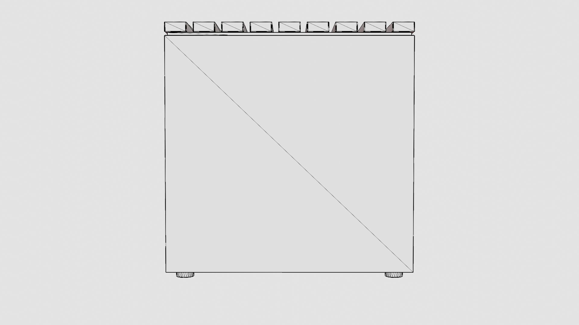 Herb Garden Bench Low-poly 3D model_8