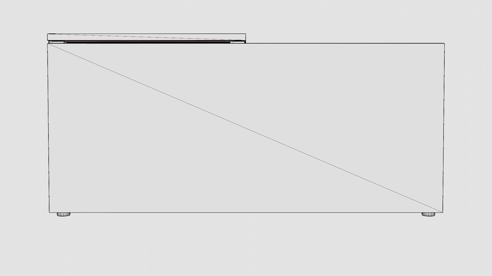 Herb Garden Bench Low-poly 3D model_6