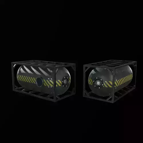 Military Cistern Storage PBR Low-poly 3D model