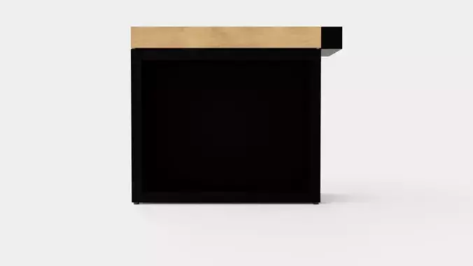Butcher block Storage 90 Black