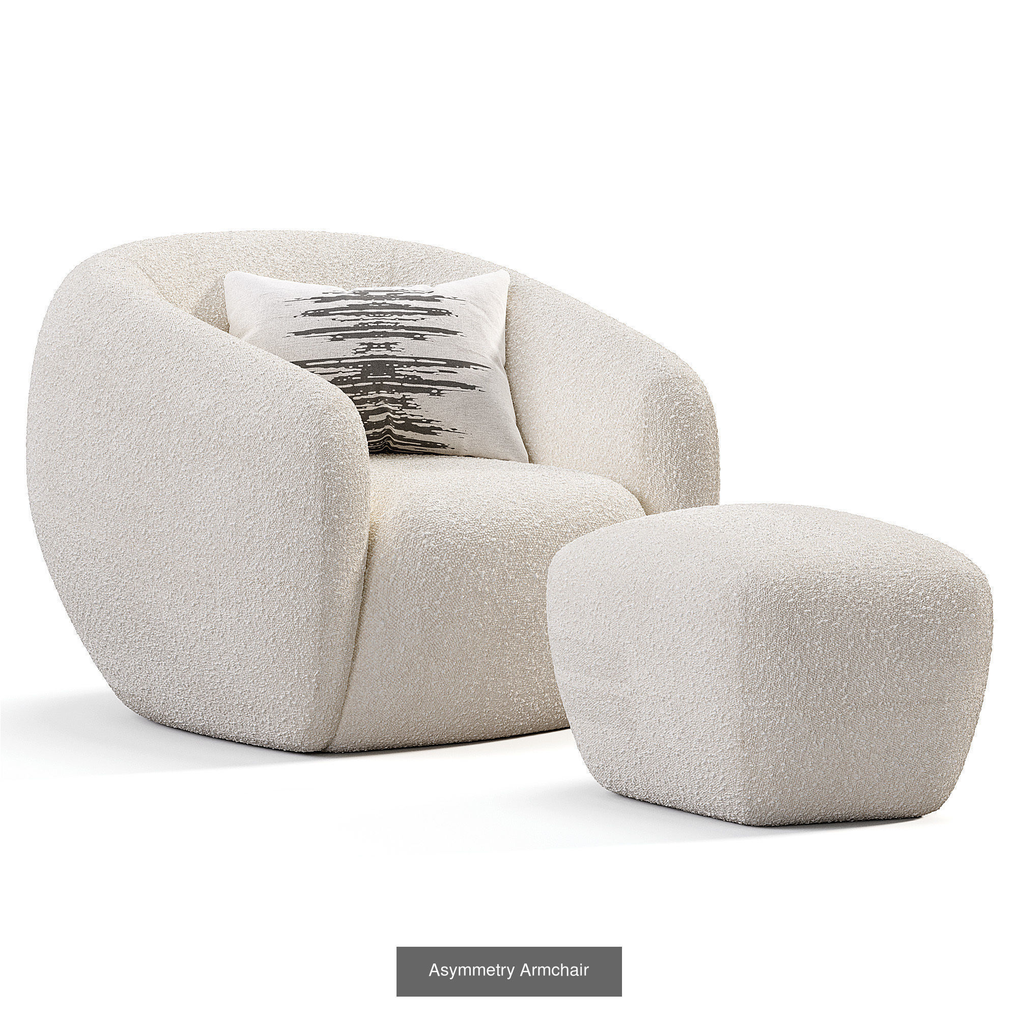 Armchair  Collection 10 Items 3D Model _5