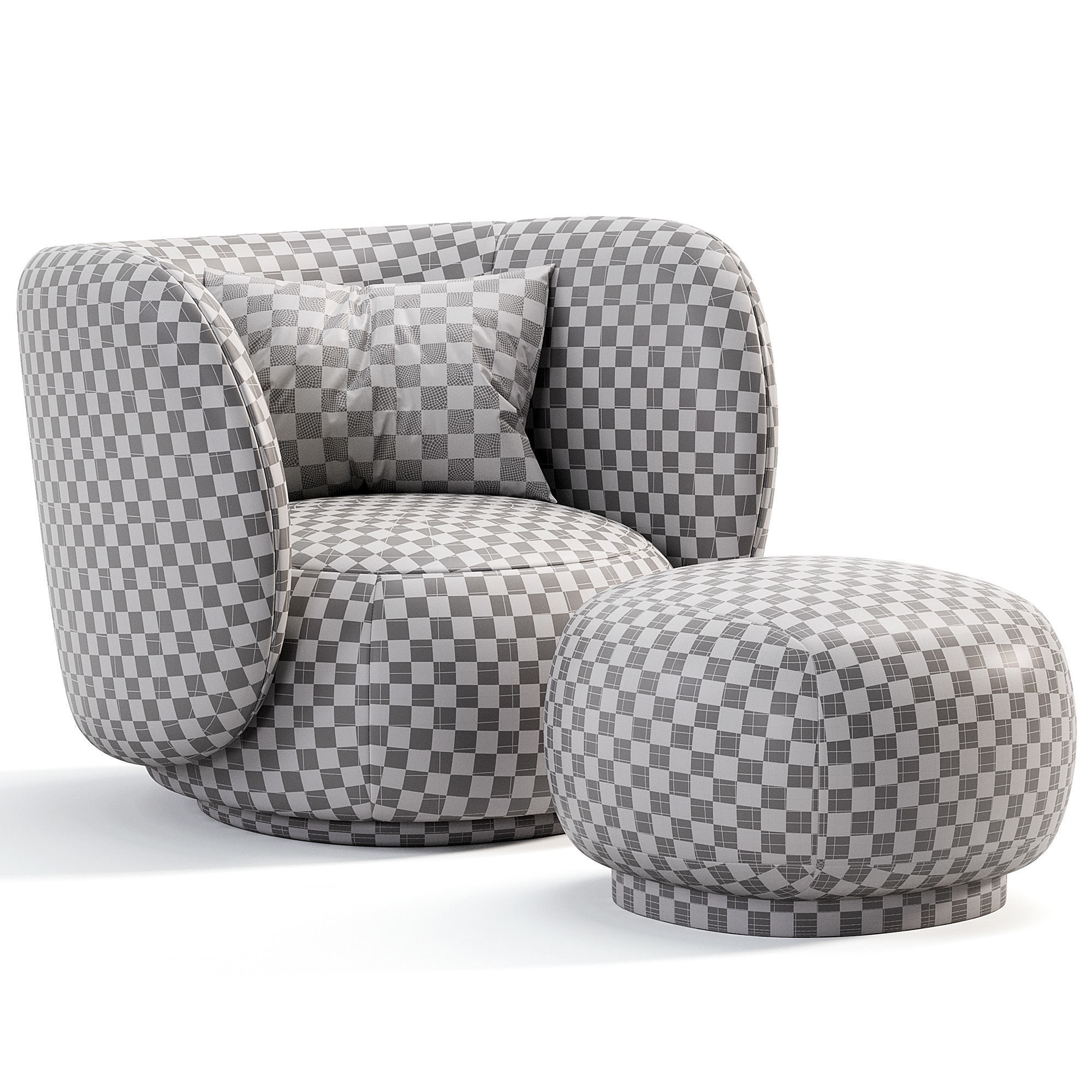 Armchair  Collection 10 Items 3D Model _12