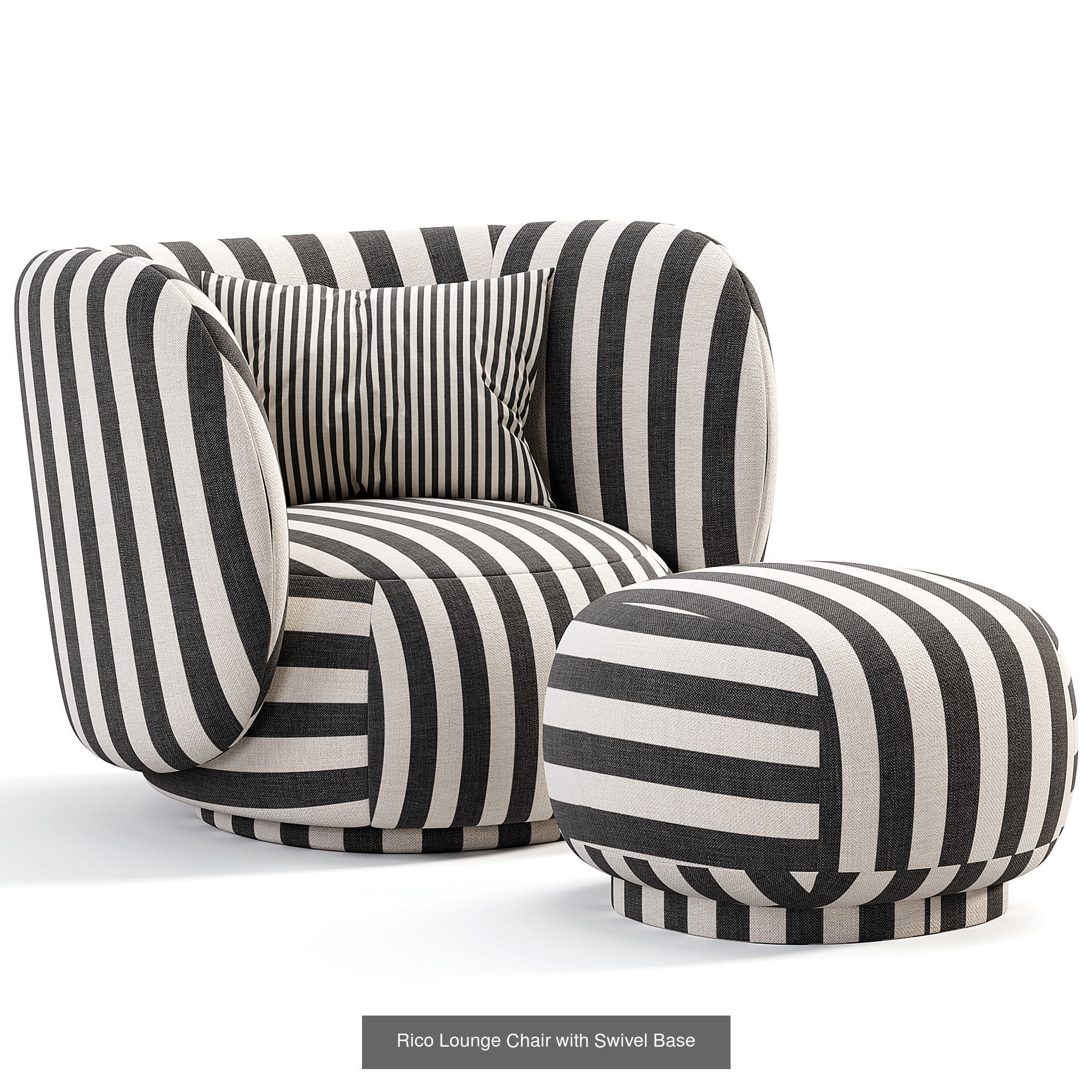 Armchair  Collection 10 Items 3D Model _1
