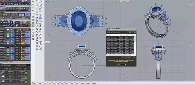 Oval ring wedding or engagement