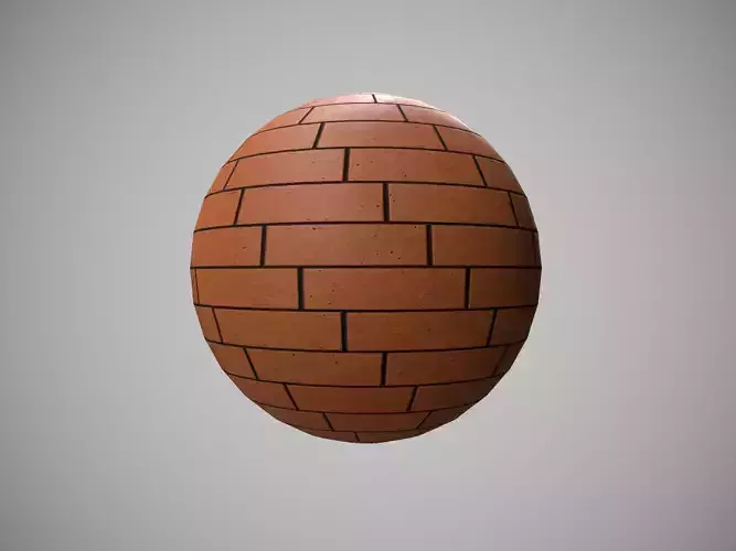 Brick wall pbr material