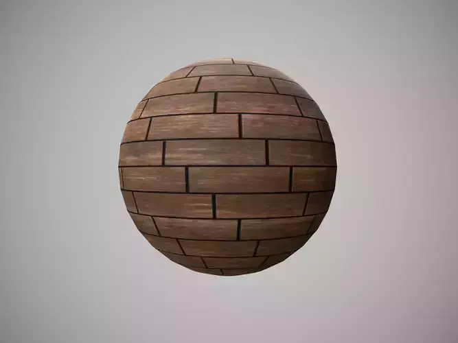 Tiled wooden pbr material