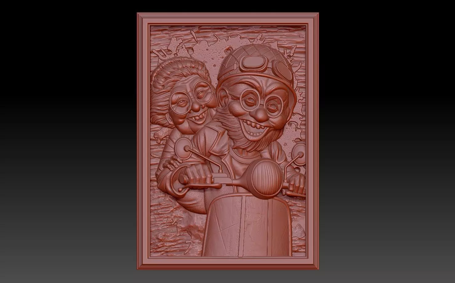  Happy old age 3D print model_0