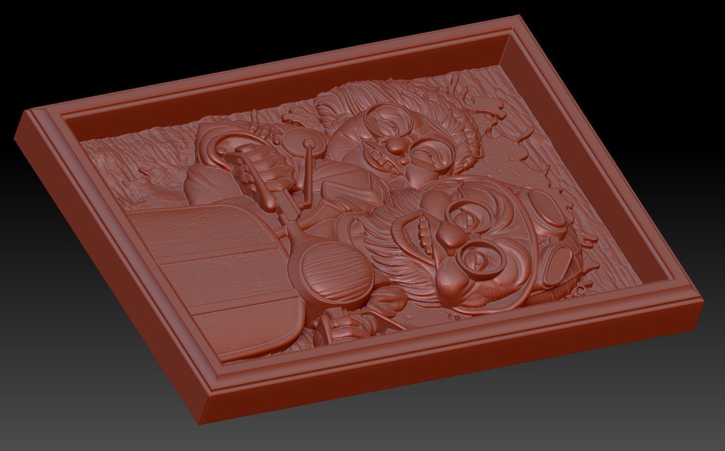  Happy old age 3D print model_3