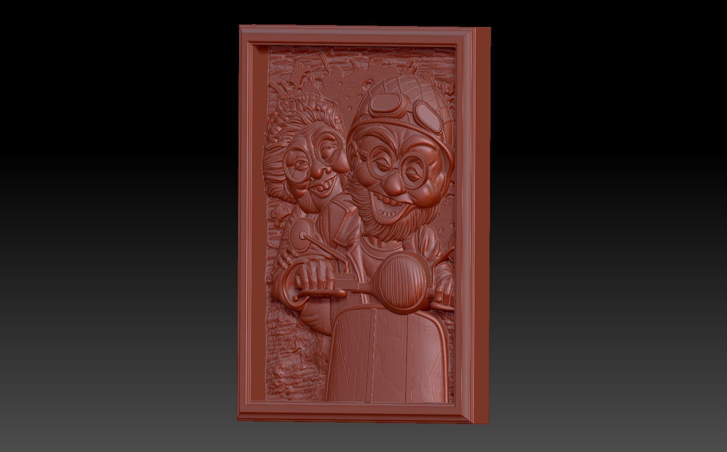  Happy old age 3D print model_4