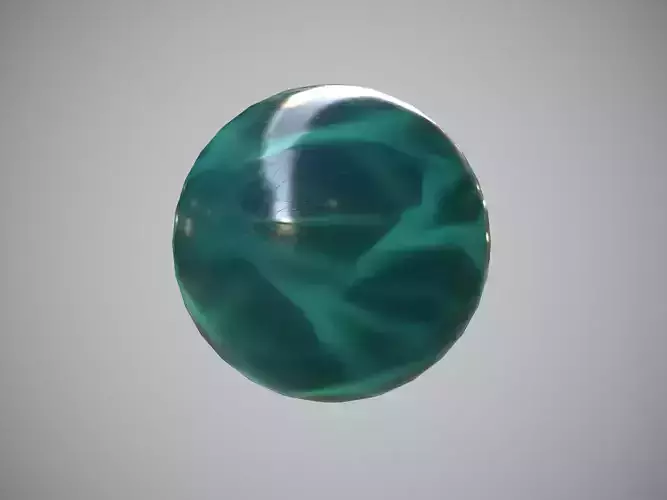 Blue crystal pbr material