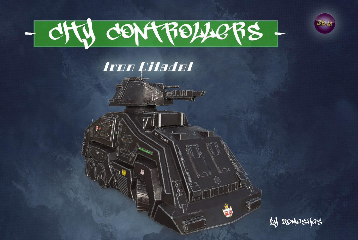 City Controllers - Iron Citadel - PBR lowpoly Low-poly 3D model_22