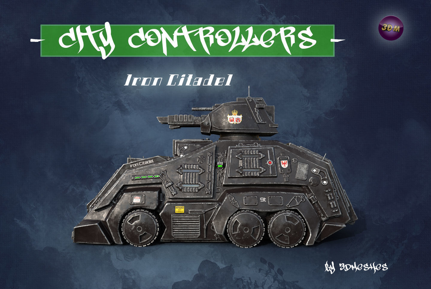 City Controllers - Iron Citadel - PBR lowpoly Low-poly 3D model_34