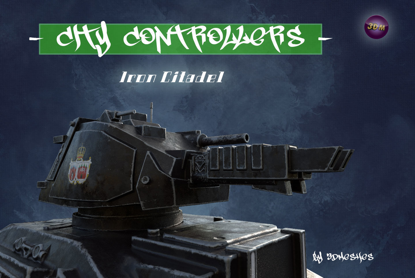 City Controllers - Iron Citadel - PBR lowpoly Low-poly 3D model_18