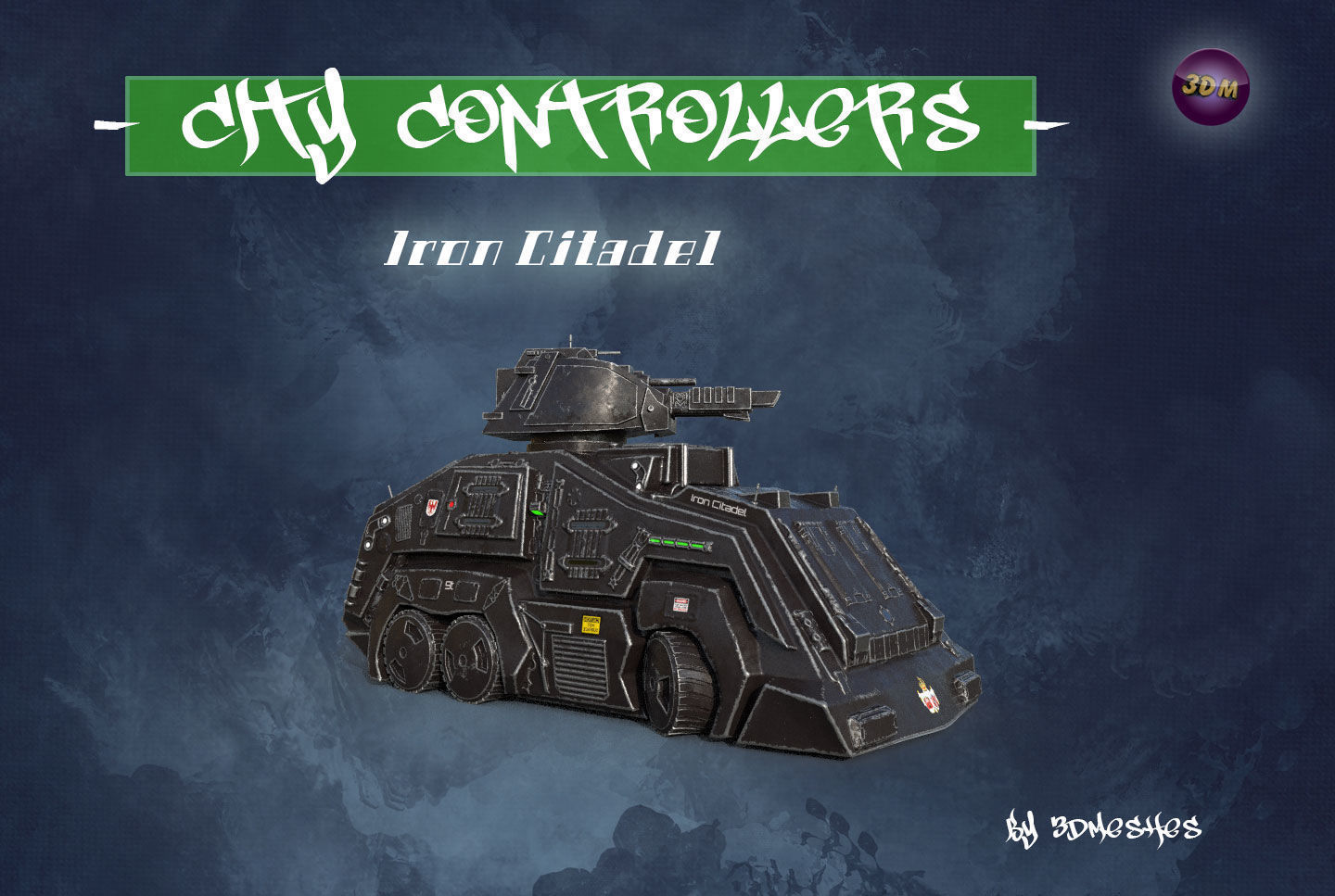 City Controllers - Iron Citadel - PBR lowpoly Low-poly 3D model_24