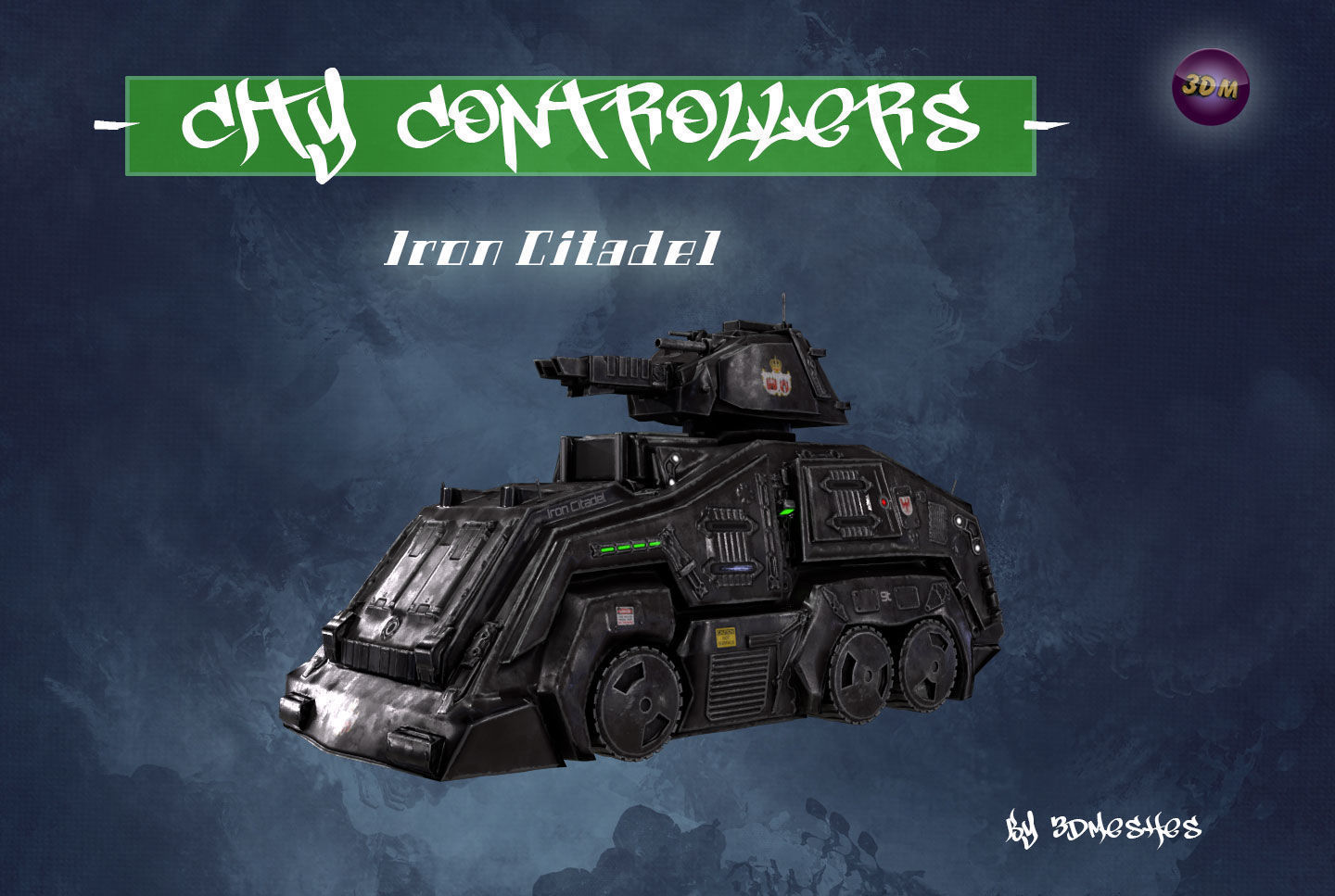City Controllers - Iron Citadel - PBR lowpoly Low-poly 3D model_19