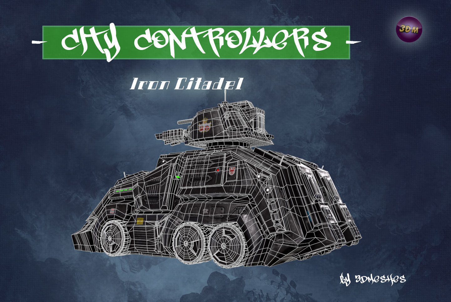 City Controllers - Iron Citadel - PBR lowpoly Low-poly 3D model_31