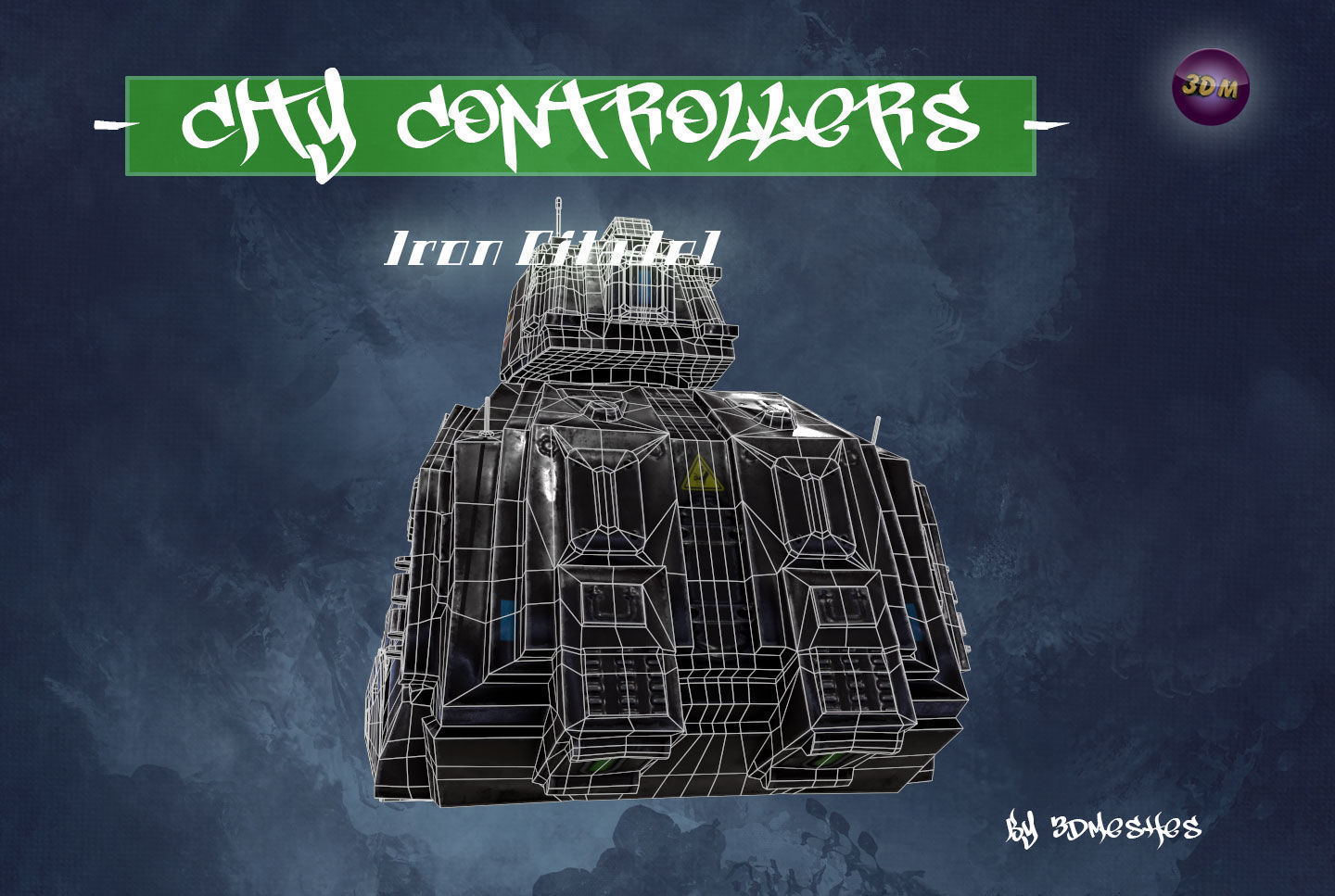 City Controllers - Iron Citadel - PBR lowpoly Low-poly 3D model_8