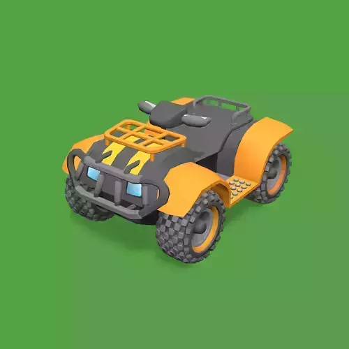 Stylized Toon Atv Low-poly 3D model Stylized Toon Atv Low-poly 3D model