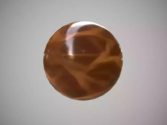Orange crystal pbr material