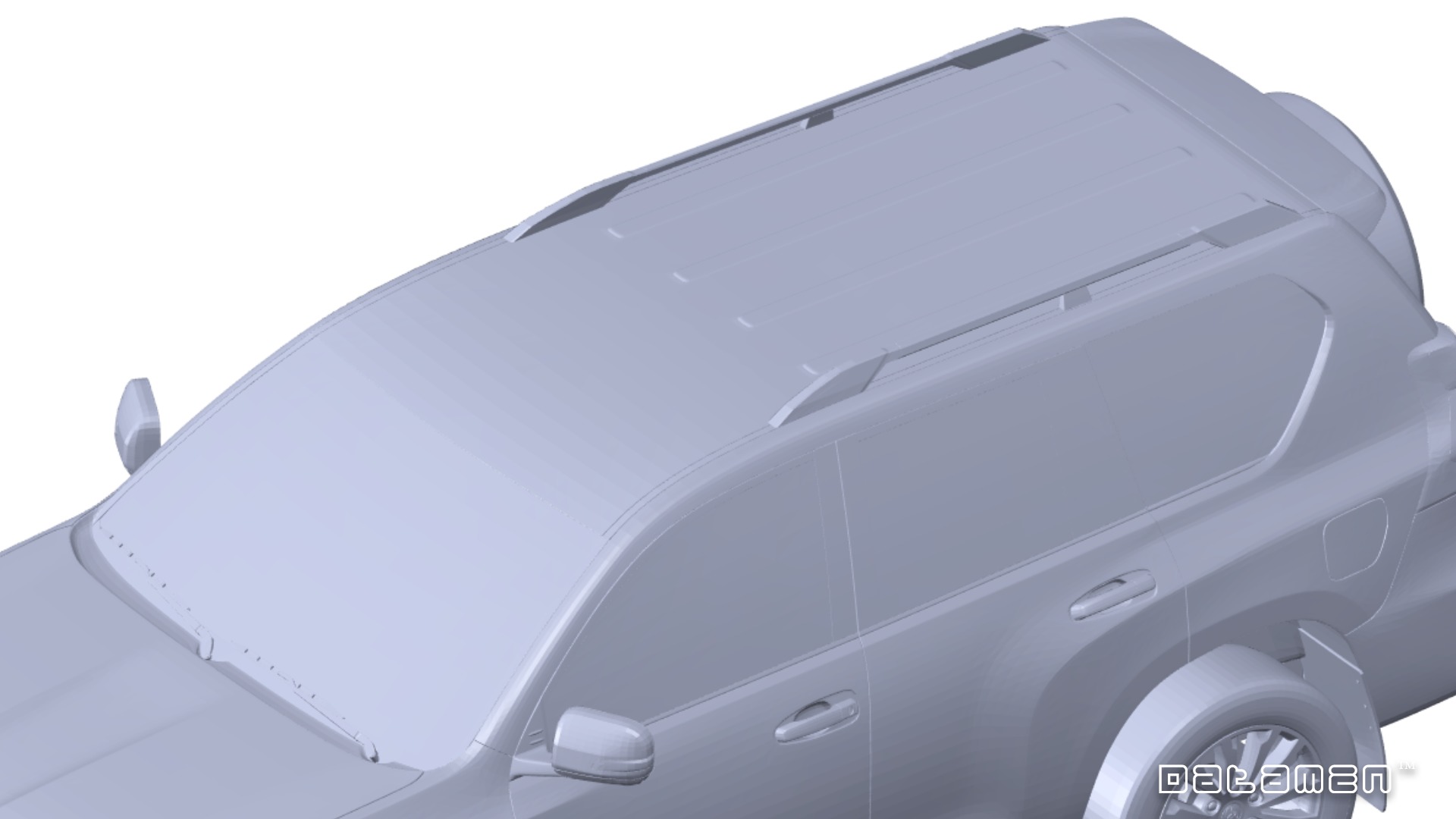 2018 2022 TOYOTA Land Cruiser PRADO J150 3D Scan Surface Data 3D model_10