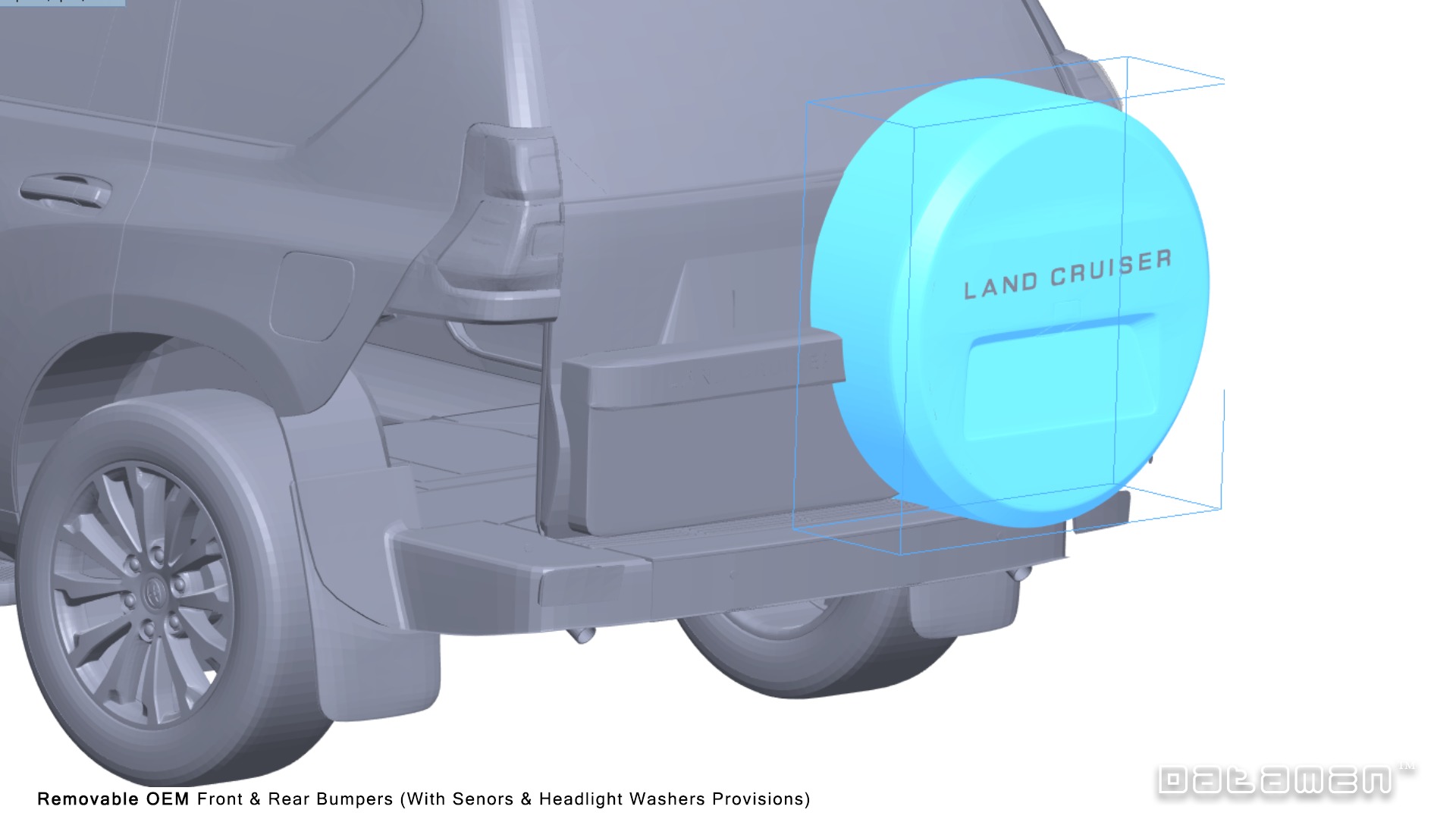 2018 2022 TOYOTA Land Cruiser PRADO J150 3D Scan Surface Data 3D model_6