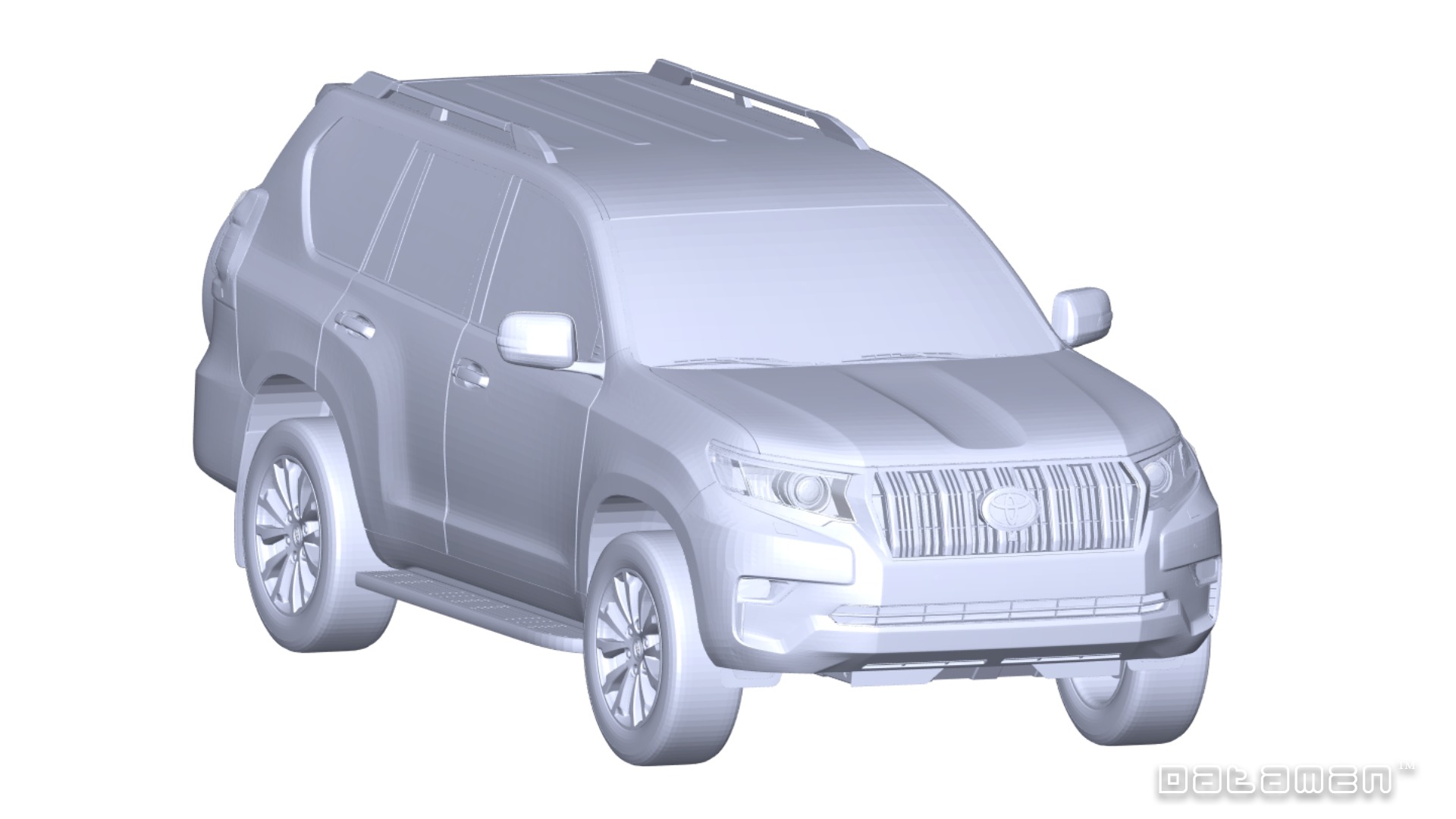 2018 2022 TOYOTA Land Cruiser PRADO J150 3D Scan Surface Data 3D model_2