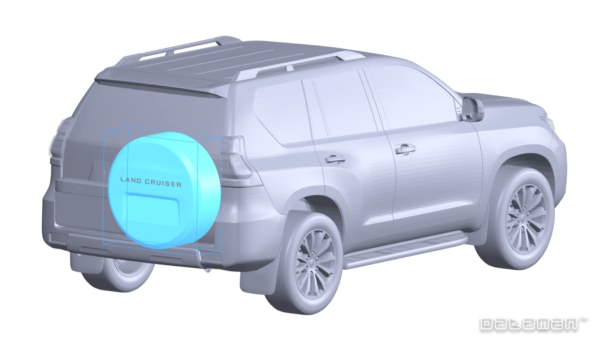 2018 2022 TOYOTA Land Cruiser PRADO J150 3D Scan Surface Data 3D model_3